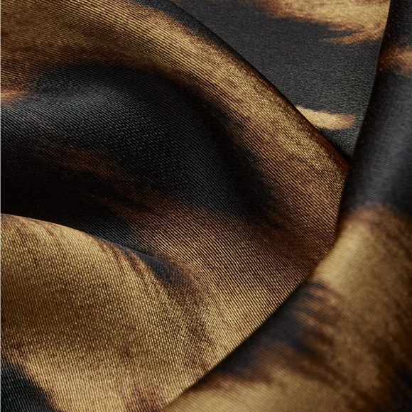 Commenseleopard satin skirt long - Picture 2 of 2